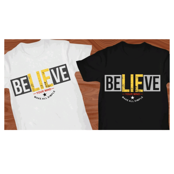 believe white and black combo